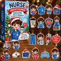Cute Male Nurse Advent Calendar HG , Acrylic Ornament Countdown Blind Box Holiday Gift