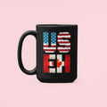 US EH Canada America Mug, Canadian American Flag Mug, Funny Canada US Coffee Cup, Funny Gifts, Labor Day, Dual Citizen Gifts LTN