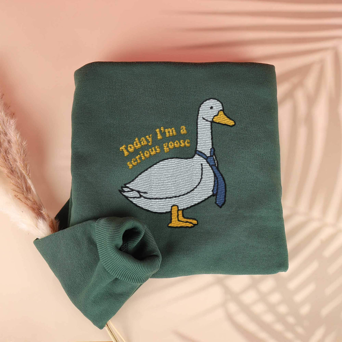 Today I'm A Serious Goose Embroidered KMH  Sweatshirt Silly Goose Sweater Crewneck Pullover Goose Sweatshirt Goose Hoodie Best Friend Sweater