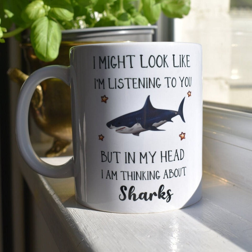 Shark Gift - Shark Mug - Funny Shark Gifts - Shark Lover Gift - Shark Gift Idea - Shark Coffee Cup - Funny Mugs - Fathers Day Gift LTN
