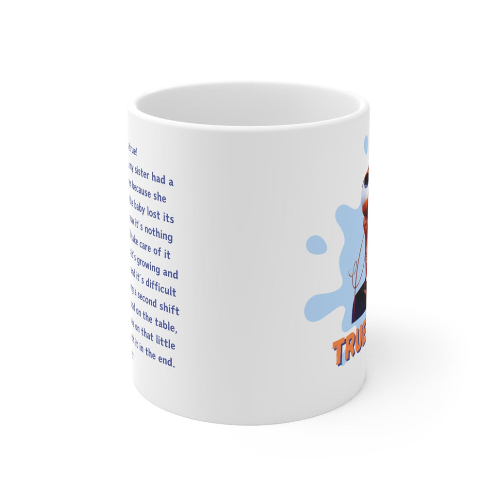 Shark Tale Shrimp 'True Story' Monologue Mug - Funny Mug - Gifts for Her - Humour Mug - Gifts for Him - Novelty - TikTok Meme - 11oz/15oz Mug LTN