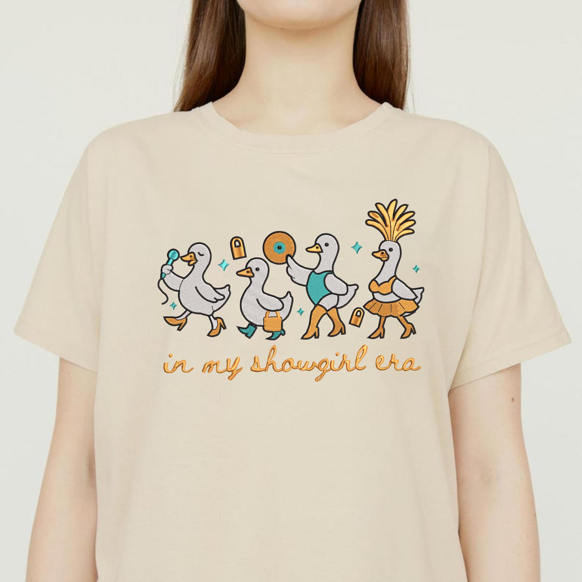 Embroidered In My Goose Showgirl Life
