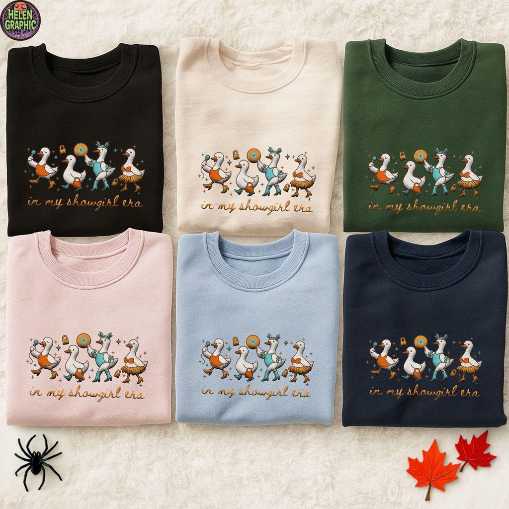 Show Girl Goose Embroidered Sweatshirt
