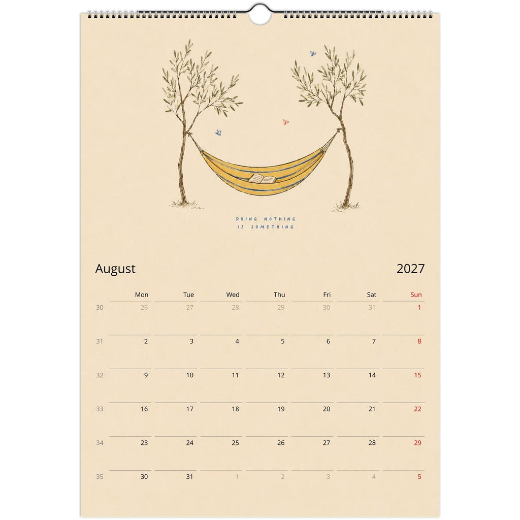 2027 Wall Calendar, Illustrated Wall Calendar